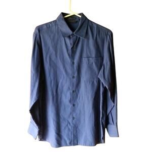 Dark Blue Long Sleeve Button by Axist
